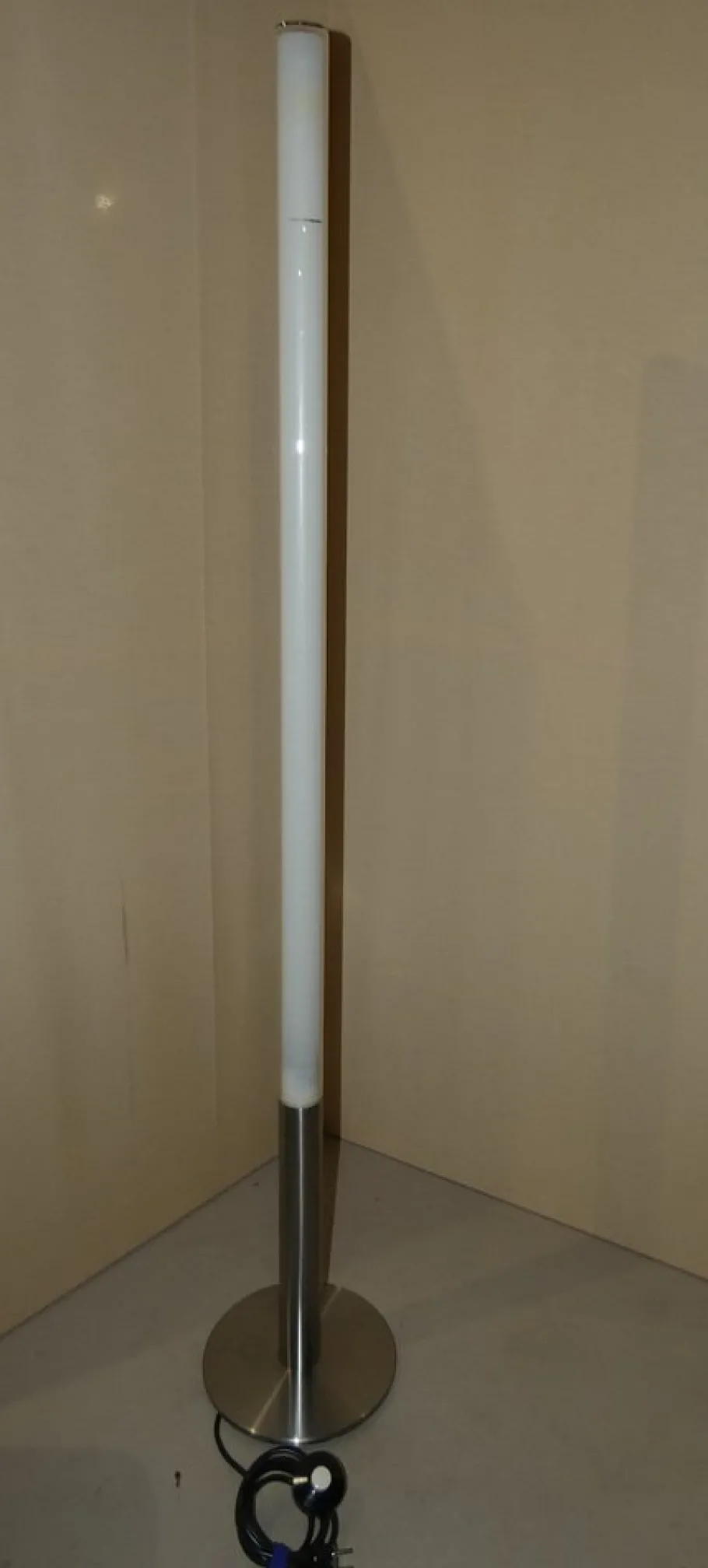 New Pamono Teda Floor Lamp in Steel and Pyrex by Ferdi Giardini for Oluce, Italy, 1990s