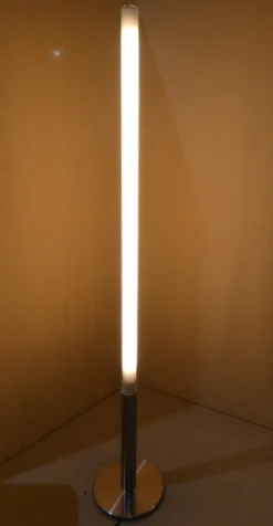 New Pamono Teda Floor Lamp in Steel and Pyrex by Ferdi Giardini for Oluce, Italy, 1990s