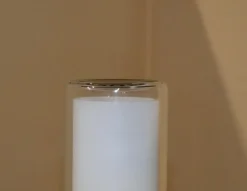 New Pamono Teda Floor Lamp in Steel and Pyrex by Ferdi Giardini for Oluce, Italy, 1990s