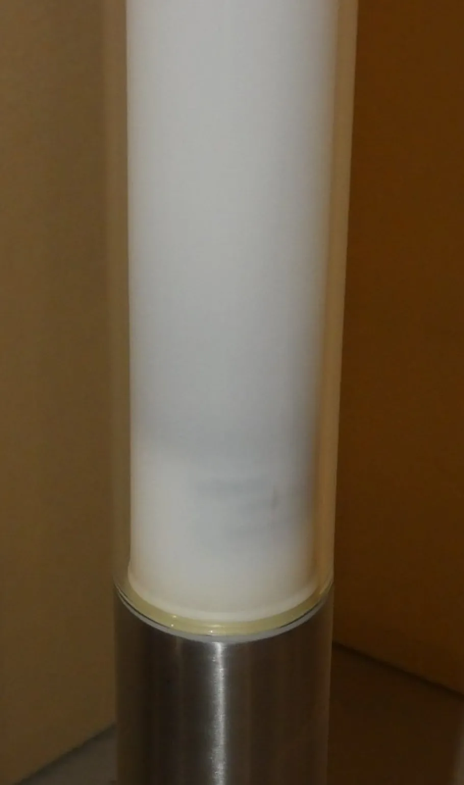 New Pamono Teda Floor Lamp in Steel and Pyrex by Ferdi Giardini for Oluce, Italy, 1990s