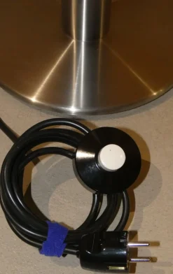 New Pamono Teda Floor Lamp in Steel and Pyrex by Ferdi Giardini for Oluce, Italy, 1990s