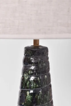 Outlet Pamono Teotihuacan Green and Black Lamp by Barracuda Interiors