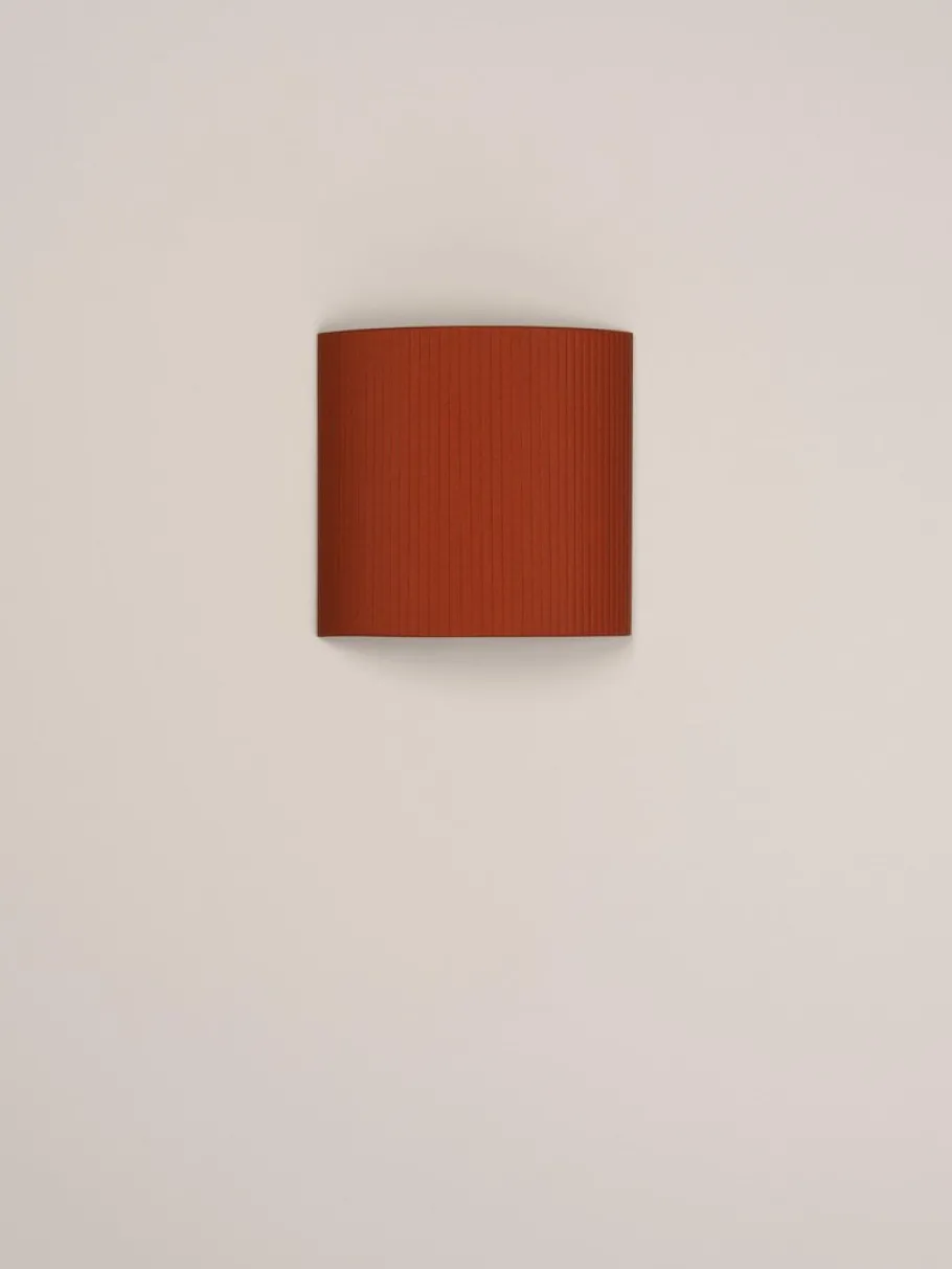 Discount Pamono Terracotta Square Wall Lamp by Santa & Cole