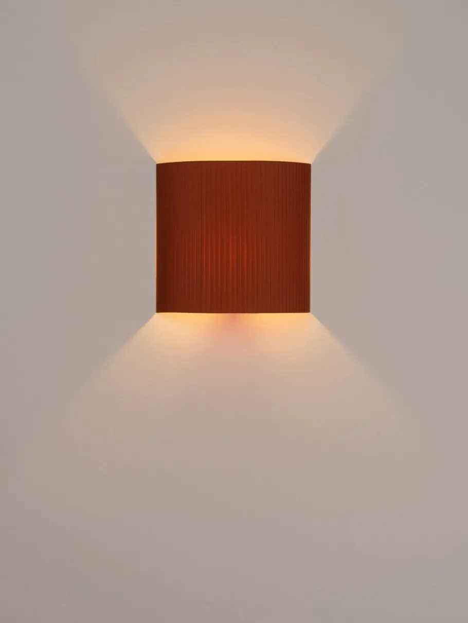 Discount Pamono Terracotta Square Wall Lamp by Santa & Cole