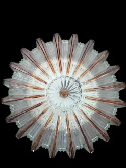 Hot Pamono Textured Wall Lamp from Glashütte Limburg, 1950s