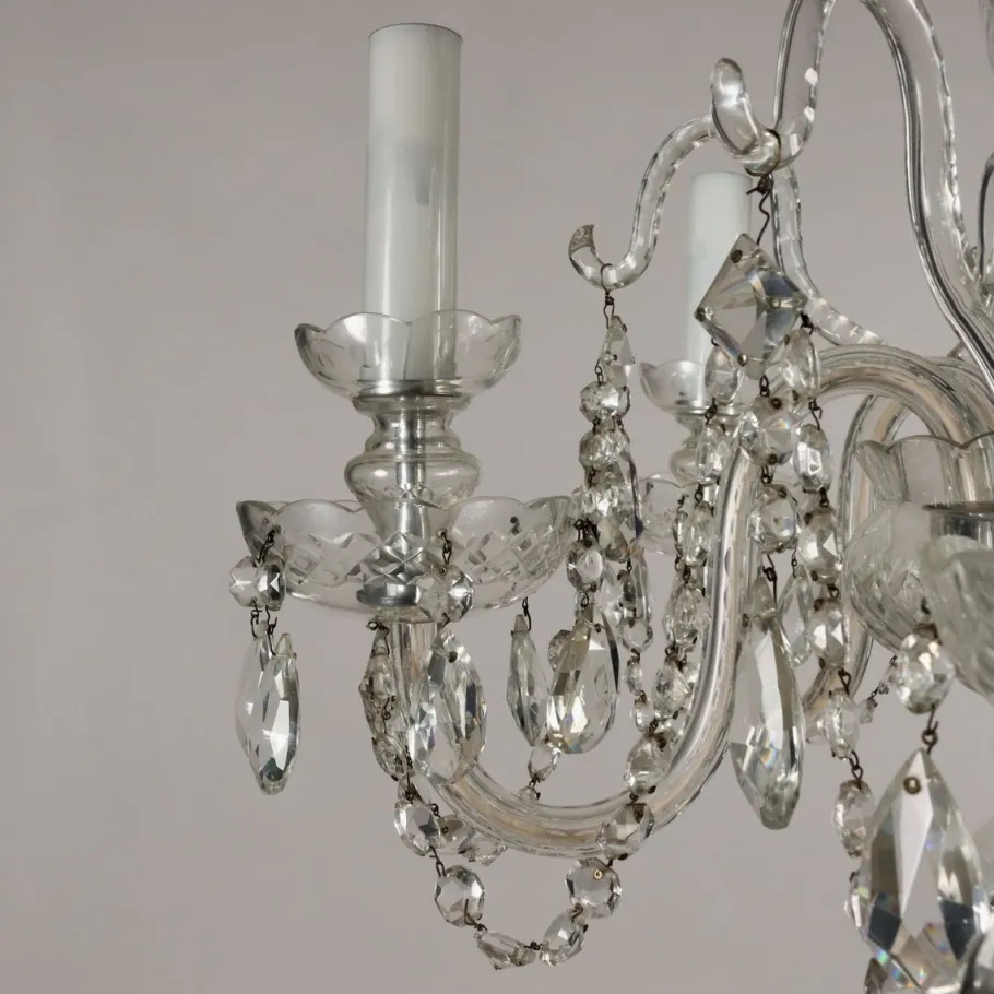 Clearance Pamono 20th Century Bohemian Crystal Chandelier