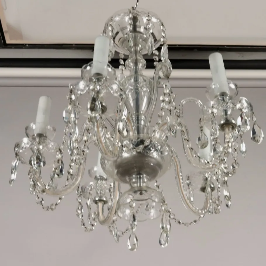 Clearance Pamono 20th Century Bohemian Crystal Chandelier