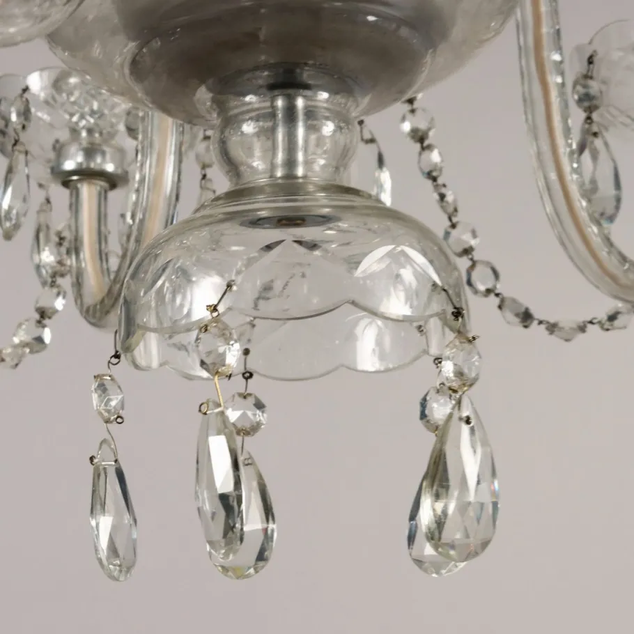 Clearance Pamono 20th Century Bohemian Crystal Chandelier