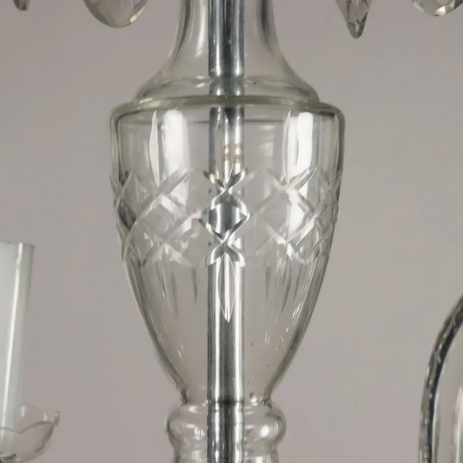 Clearance Pamono 20th Century Bohemian Crystal Chandelier