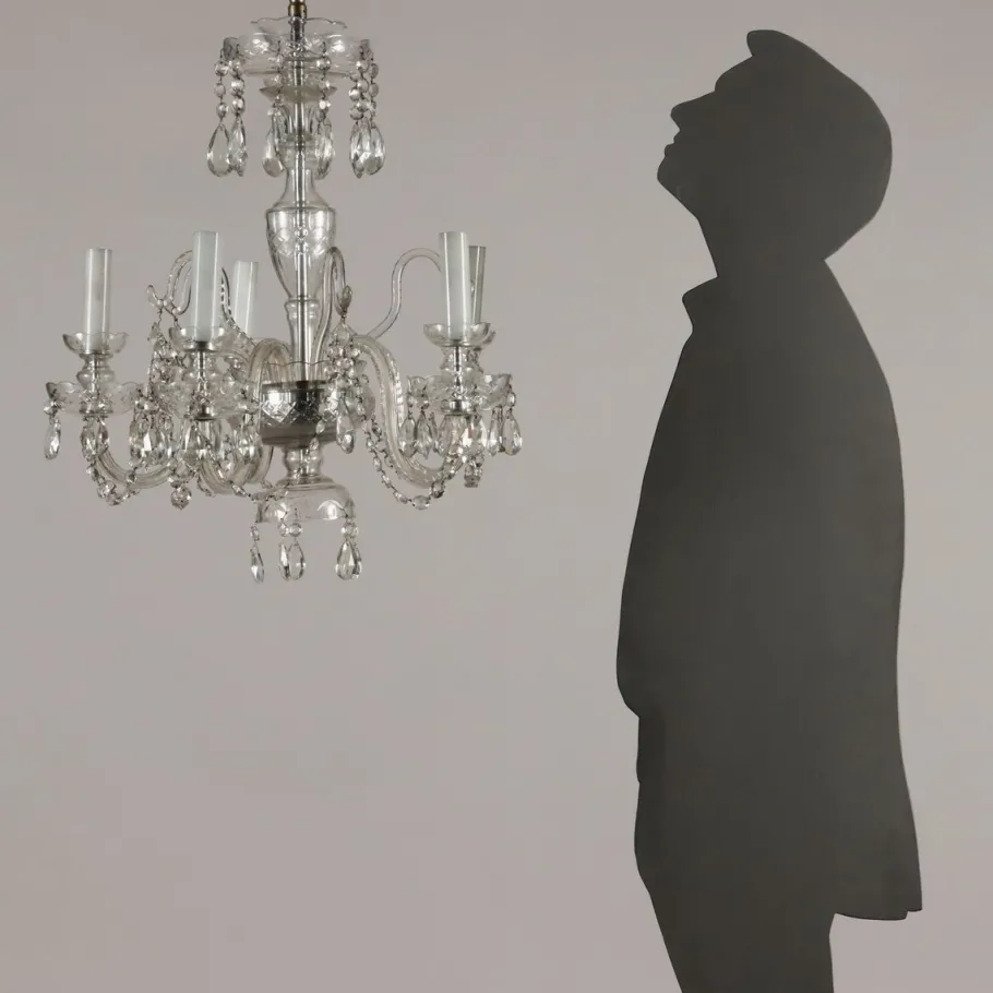 Clearance Pamono 20th Century Bohemian Crystal Chandelier