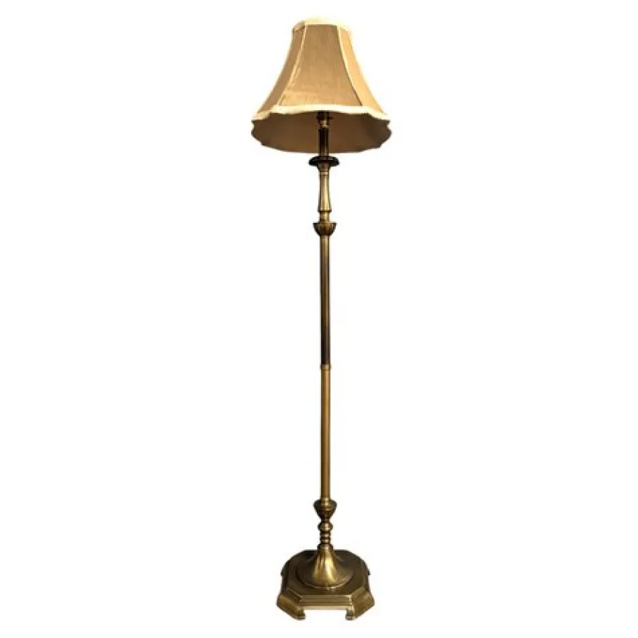 Online Pamono 20th Century Brass Floor Lamp