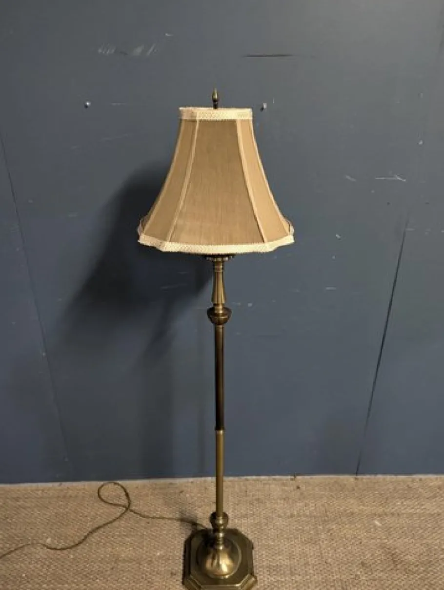 Online Pamono 20th Century Brass Floor Lamp