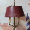 Online Pamono 19th Century Bronze and Metal Bouillotte Ceiling Lamp