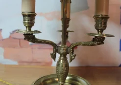 Online Pamono 19th Century Bronze and Metal Bouillotte Ceiling Lamp