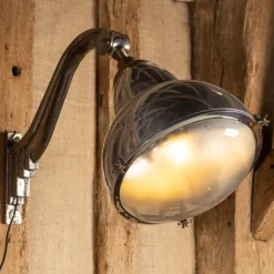 New Pamono 20th Century Dutch Polished Metal Outdoor Lamps, 1920s, Set of 2