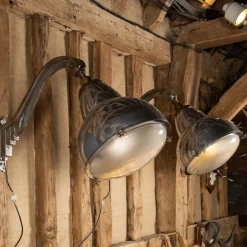 New Pamono 20th Century Dutch Polished Metal Outdoor Lamps, 1920s, Set of 2