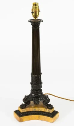 Sale Pamono 19th Century Empire Bronze Table Lamp