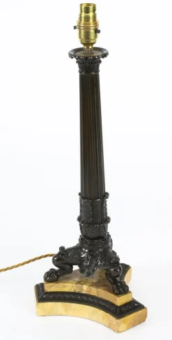 Sale Pamono 19th Century Empire Bronze Table Lamp
