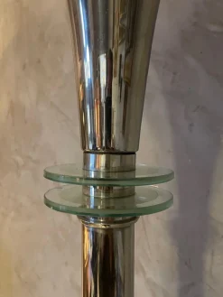 Online Pamono 20th Century French Art Deco Floor Lamp in Chromed Metal, 1930s