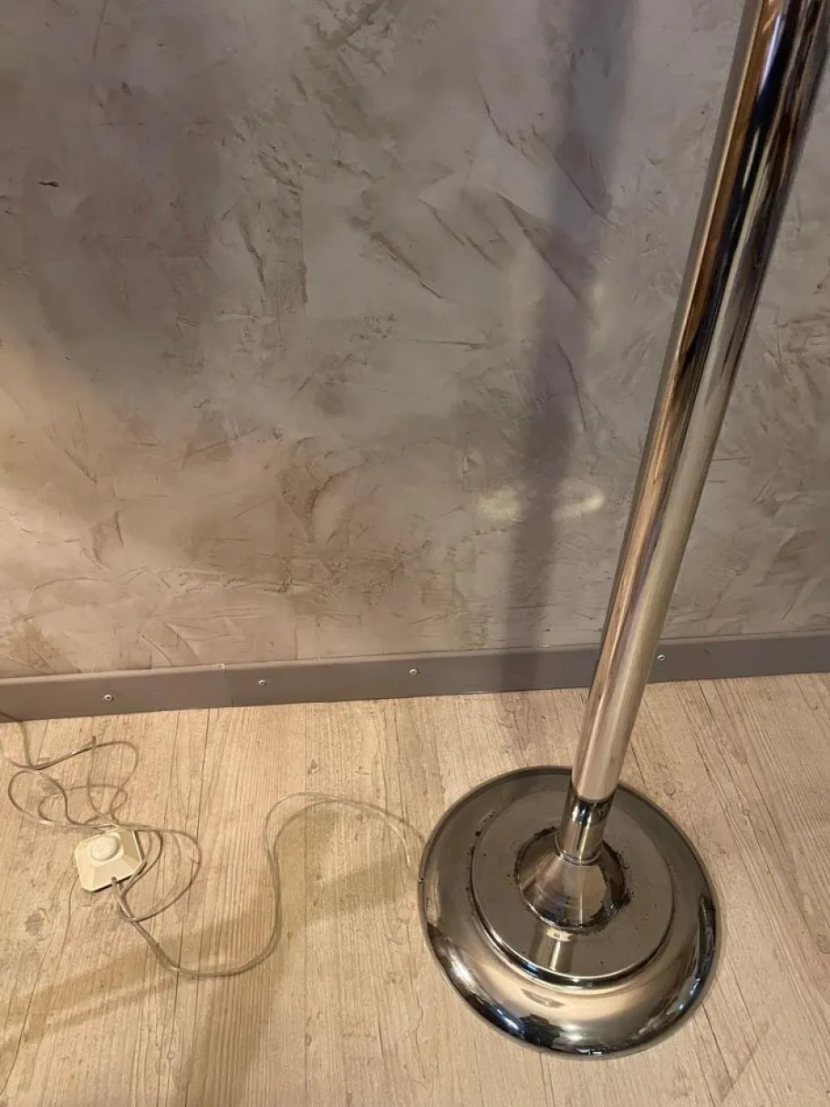 Online Pamono 20th Century French Art Deco Floor Lamp in Chromed Metal, 1930s