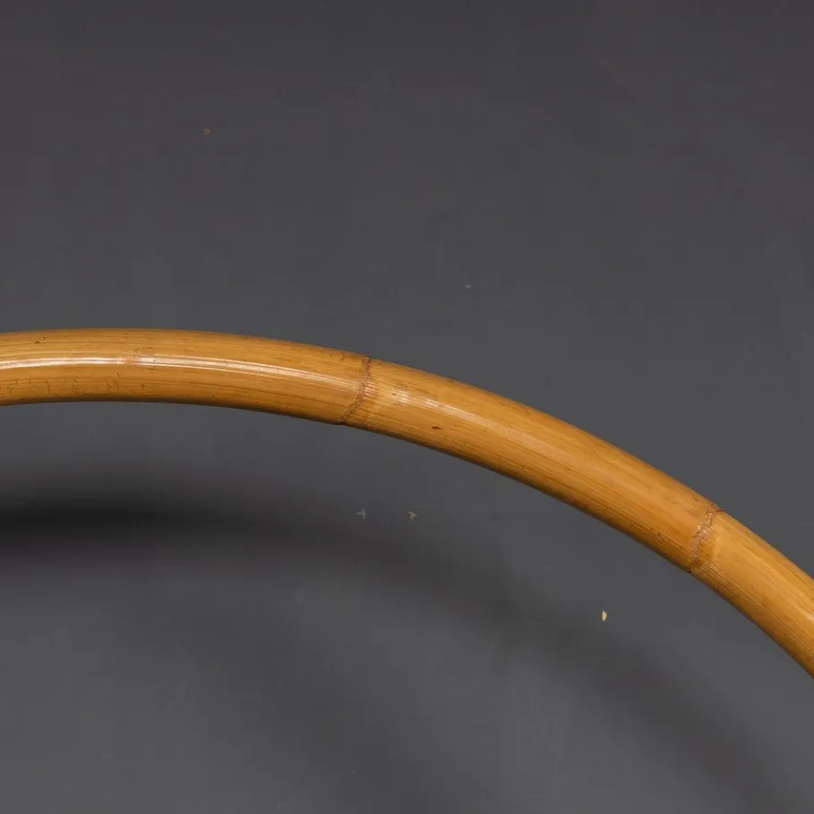 Pamono 20th Century Italian Bamboo Arc Floor Lamp by Vivai Del Sud, 1970s