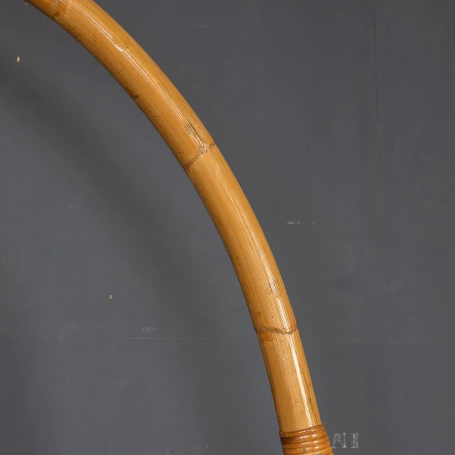 Pamono 20th Century Italian Bamboo Arc Floor Lamp by Vivai Del Sud, 1970s