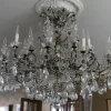 Discount Pamono 19th Century Italian Neoclassical Giltwood and Crystal Chandelier