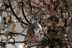 Discount Pamono 19th Century Italian Neoclassical Giltwood and Crystal Chandelier