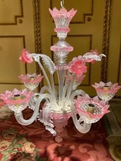 Discount Pamono 20th Century Mouth Blown Murano Chandelier, Italy