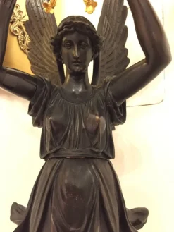 Pamono 20th Century Princely Candleholder Floor Lights in style of Pierre Philippe Thomire, 1980s, Set of 2