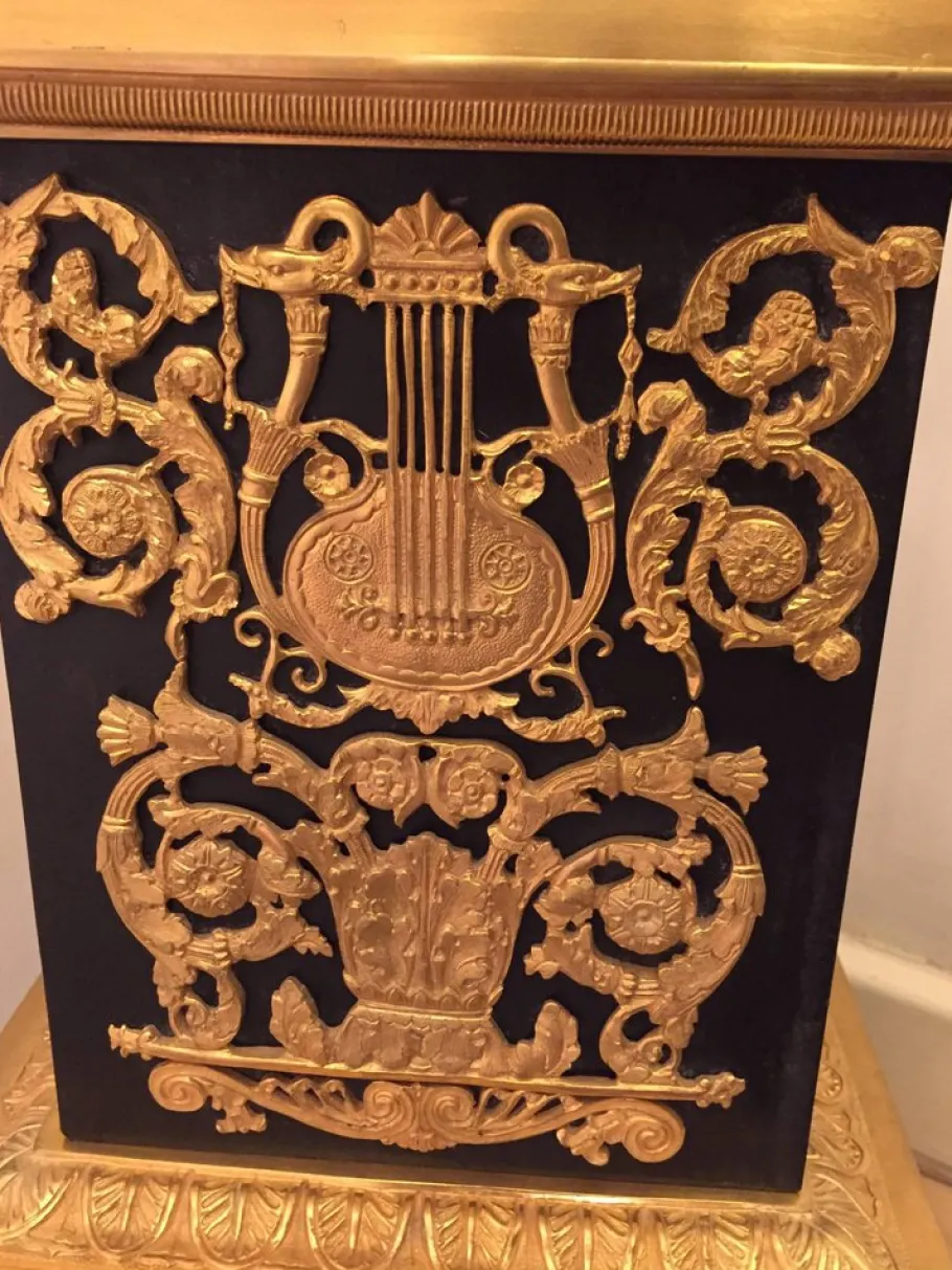 Pamono 20th Century Princely Candleholder Floor Lights in style of Pierre Philippe Thomire, 1980s, Set of 2