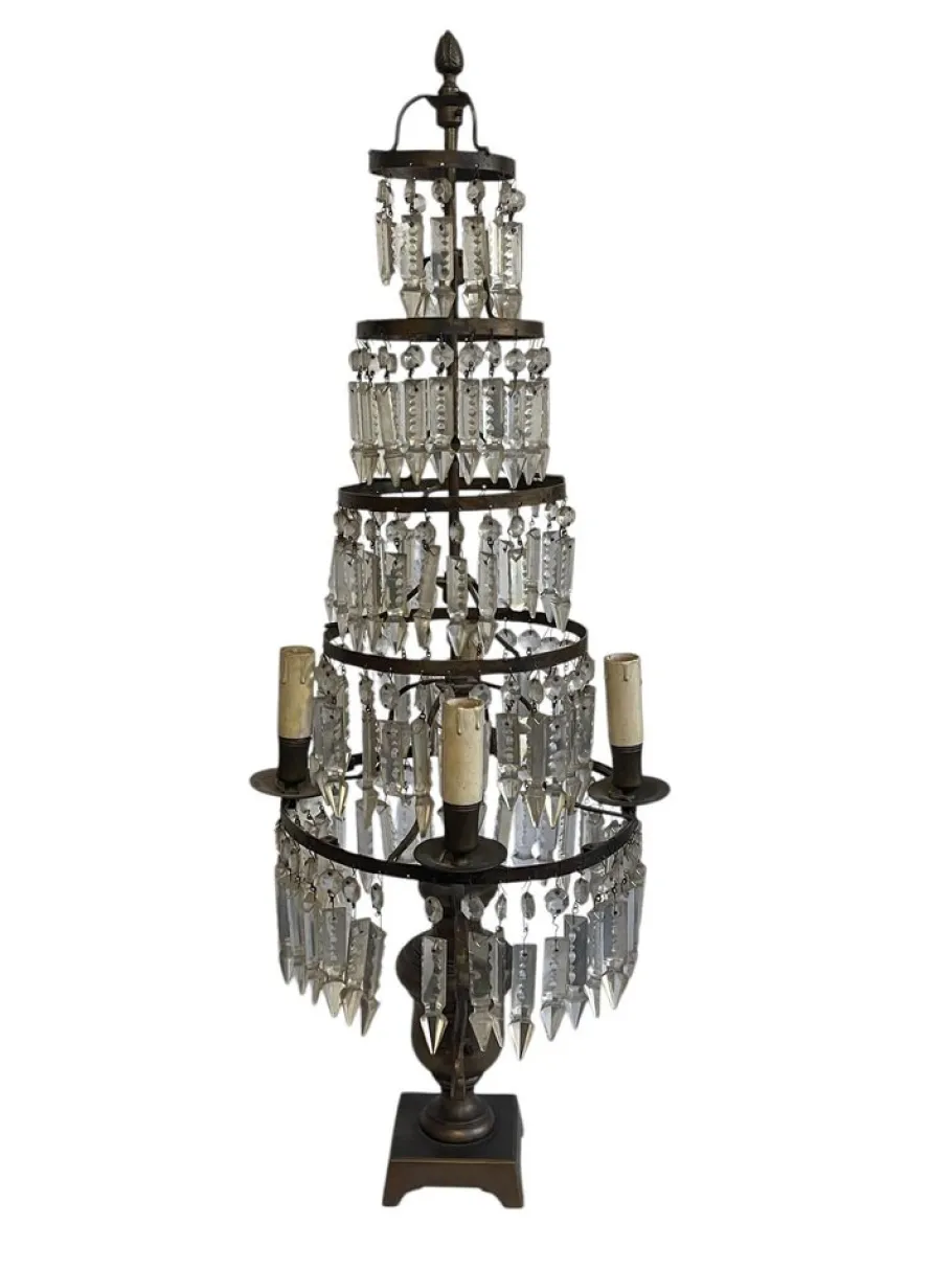 Online Pamono 19th Century Table Lamp with Drop