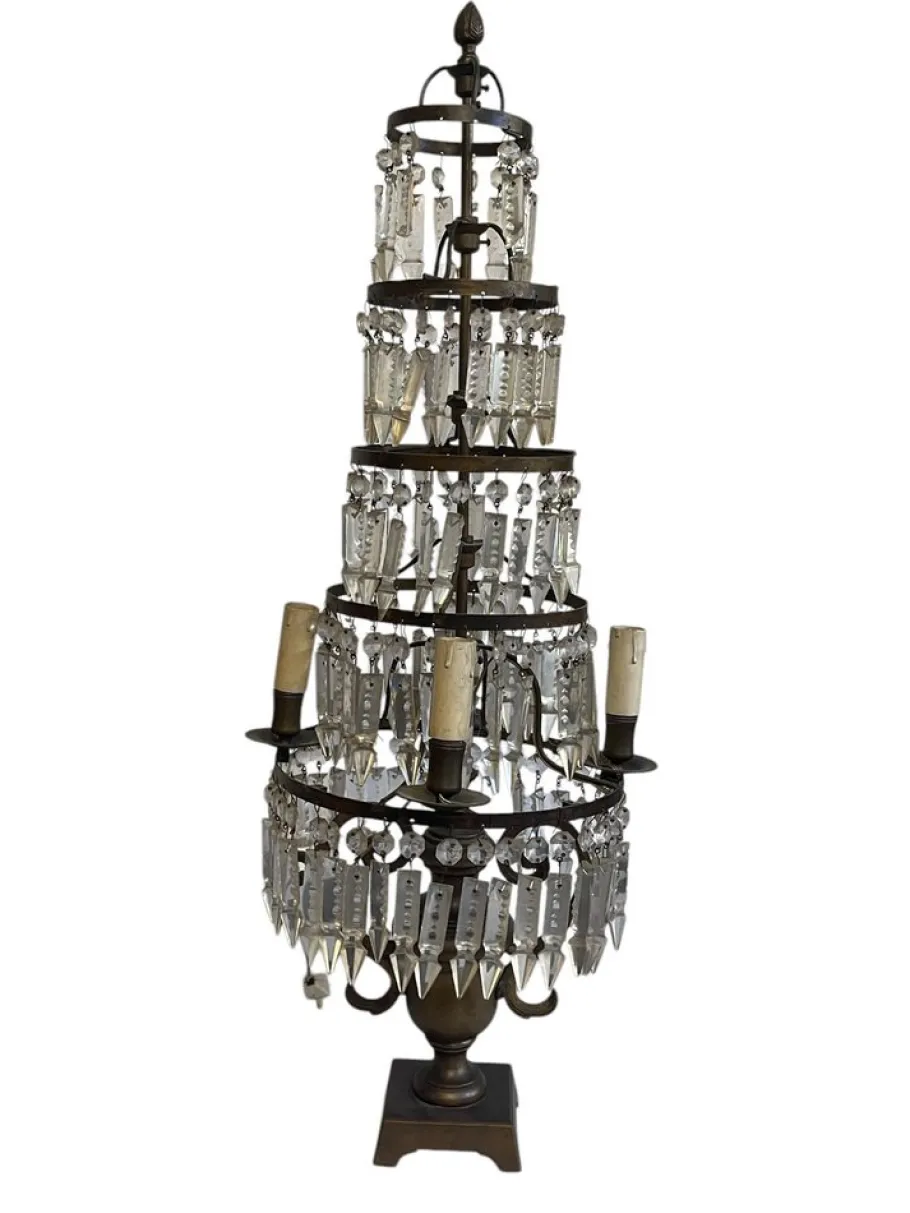 Online Pamono 19th Century Table Lamp with Drop