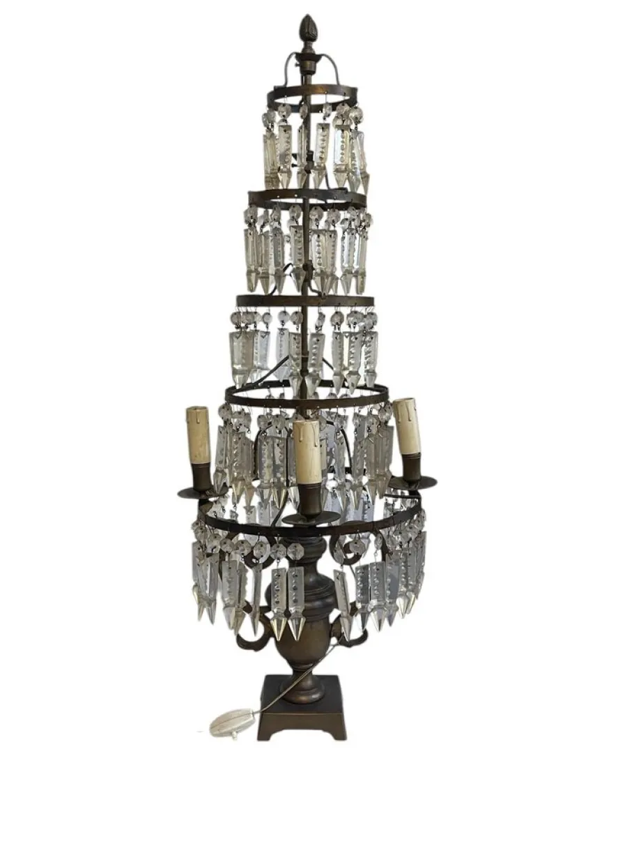 Online Pamono 19th Century Table Lamp with Drop