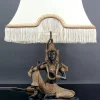 Outlet Pamono Thai Buddha Lamp in Bronze with Double Black and Gold Patina by Maison Charles for Maison Jansen, 1960