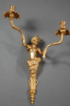 Clearance Pamono 19th-Century Napoleon III Ormolu Sconces, Set of 2