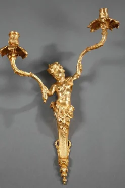 Clearance Pamono 19th-Century Napoleon III Ormolu Sconces, Set of 2