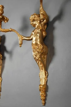 Clearance Pamono 19th-Century Napoleon III Ormolu Sconces, Set of 2