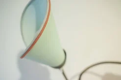 Pamono Three Light Adjustable Floor Lamp in Green Yellow Orange and Brass by Bruno Gatta for Stilnovo, 1950s