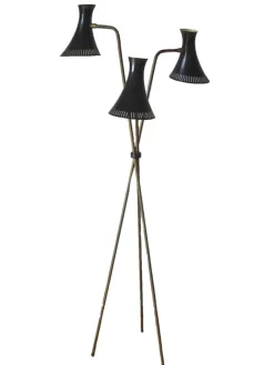 New Pamono Three-Armed Floor Lamp, 1950s