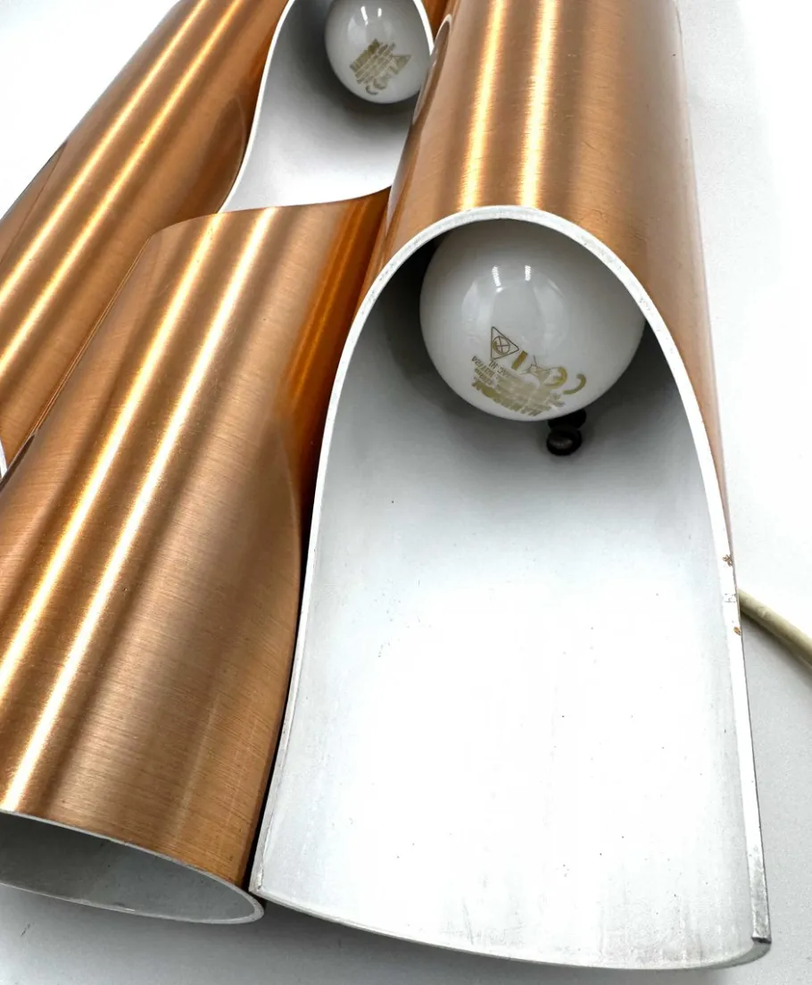 Best Pamono Three-Light Fuga Wall Lamp Model C-1639/40 by Maija Liisa Komulainen for Raak Amsterdam