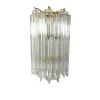 Clearance Pamono Tiedri Crystal Wall Lamp by Paolo Venini, 1970s