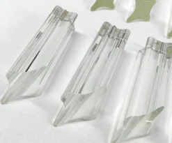 Clearance Pamono Tiedri Crystal Wall Lamp by Paolo Venini, 1970s