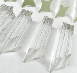 Clearance Pamono Tiedri Crystal Wall Lamp by Paolo Venini, 1970s