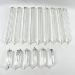 Clearance Pamono Tiedri Crystal Wall Lamp by Paolo Venini, 1970s