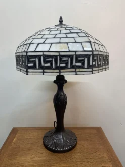 Discount Pamono Tiffany Style Mosaic Lamp with Coral Shade