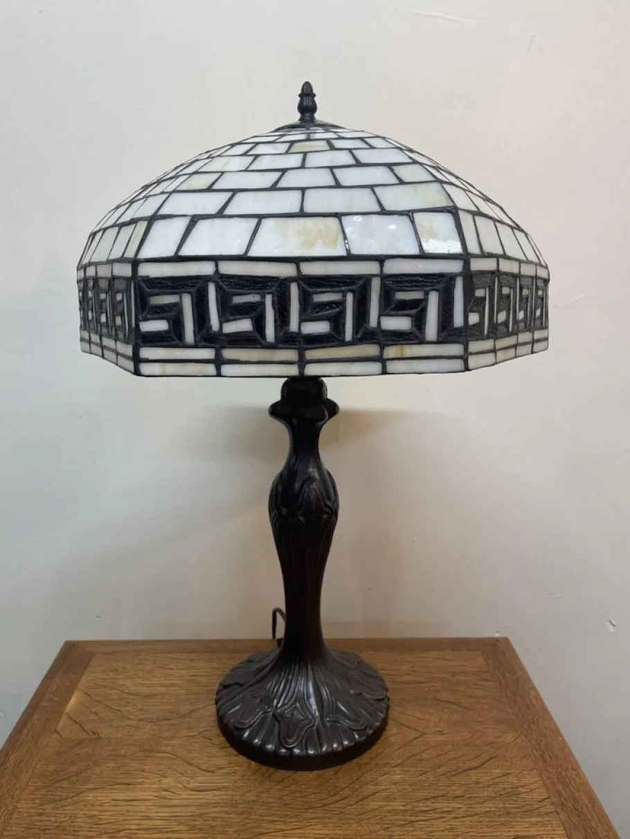 Discount Pamono Tiffany Style Mosaic Lamp with Coral Shade