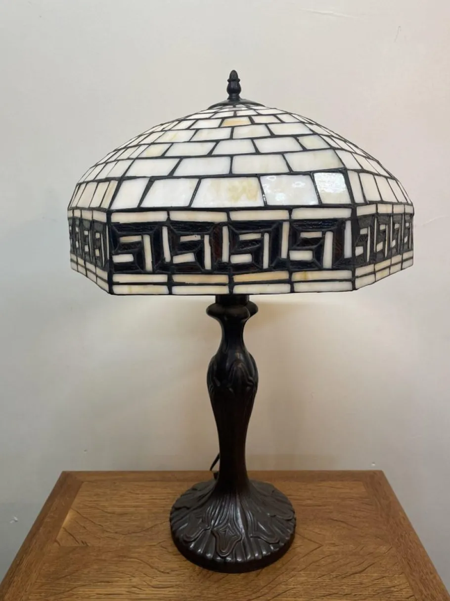Discount Pamono Tiffany Style Mosaic Lamp with Coral Shade