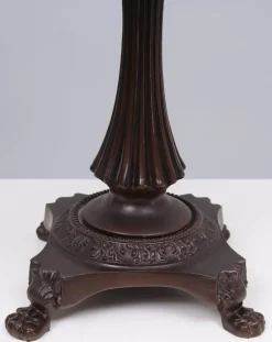 Clearance Pamono Tiffany Style Stained Glass Dragonfly Table Lamp, 1980s