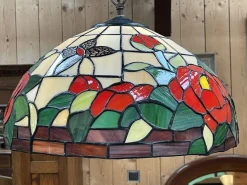 Clearance Pamono Tiffany Style Suspension Lamp